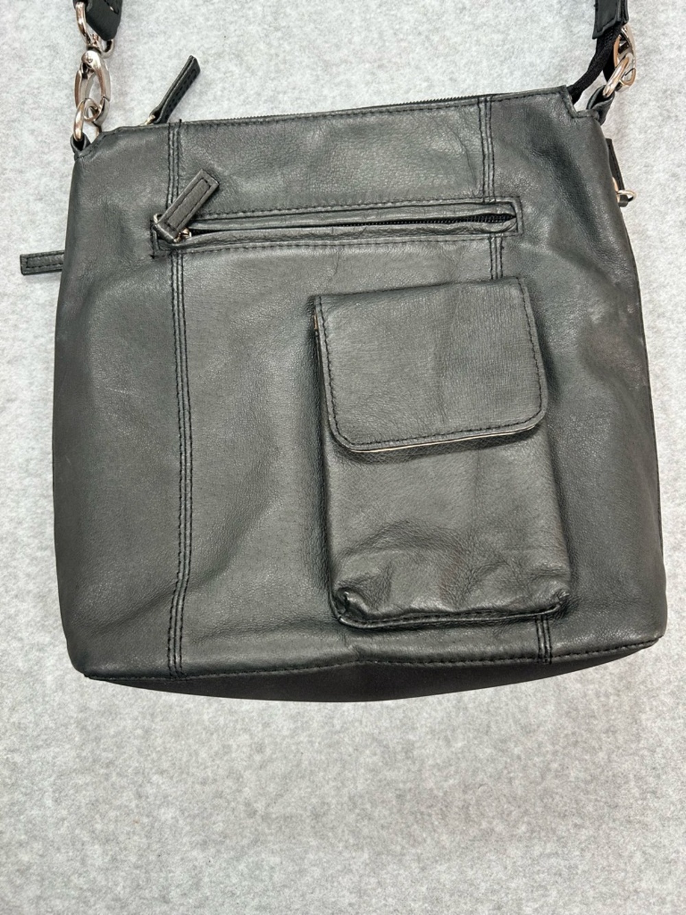 Gun Tote’n Mamas Black Leather Crossbody Bag Concealed Carry Purse - Picture 5 of 10